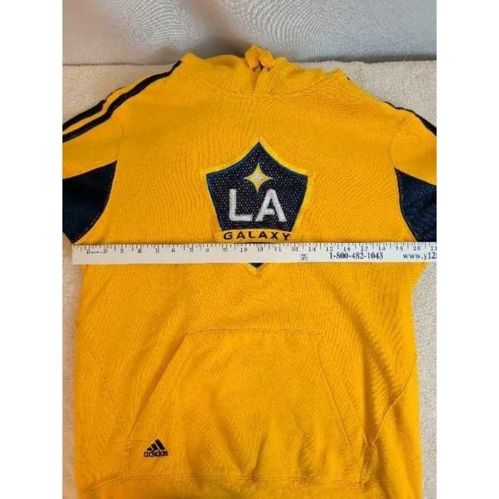 LA Galaxy Adidas Hoodie Lot 2 Men's Medium Soccer Pullover Athletic